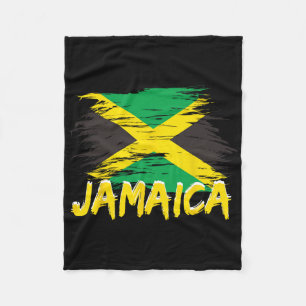 Cobertor De Velo Jamaica Retro Vintage Aquarelas Esporte Bandeira J