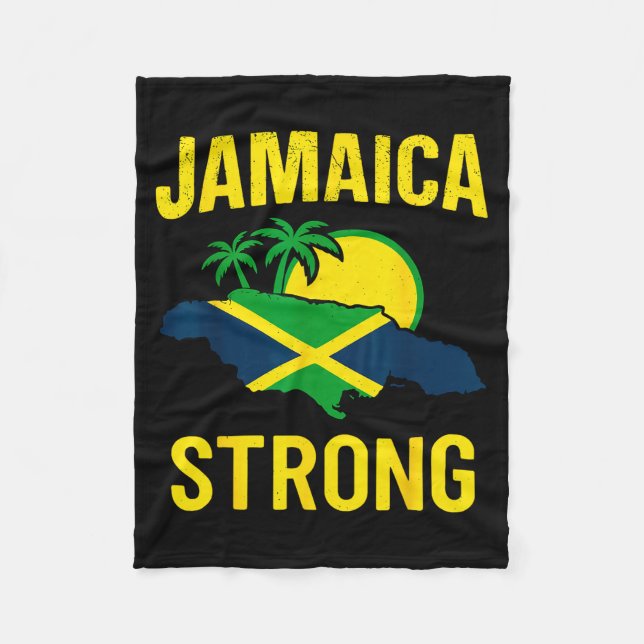 Cobertor De Velo Jamaica Strong I Love Jamaican Flag Heart Women Me (Frente)