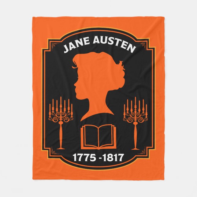 Cobertor De Velo Jane Austen English Novelist (Frente)