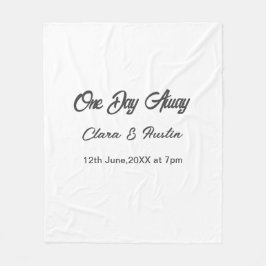 Cobertor De Velo Jantar de ensaio Um dia à noite antes do nome da