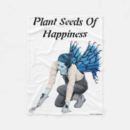 Cobertor De Velo Jardim das Fadas Escuras Fantasia Art Blanket