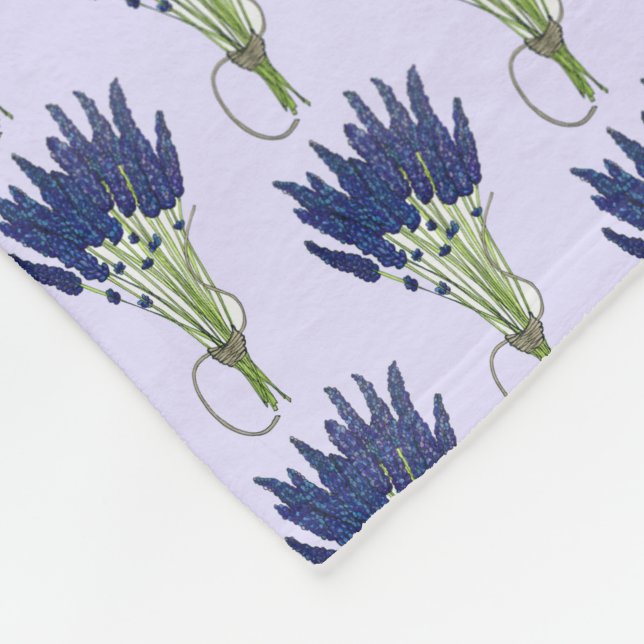 Cobertor De Velo Jardim de Flor Roxo do Coelho de Lavanda Lavandula (Quina)