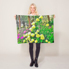 Cobertor De Velo Jardim de Hydrangea do Chartreuse Green Limelight