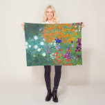 Cobertor De Velo Jardim Flor Gustav Klimt<br><div class="desc">Uma casa de campo ou um jardim de flores,  como pintado por Gustav Klimt.</div>