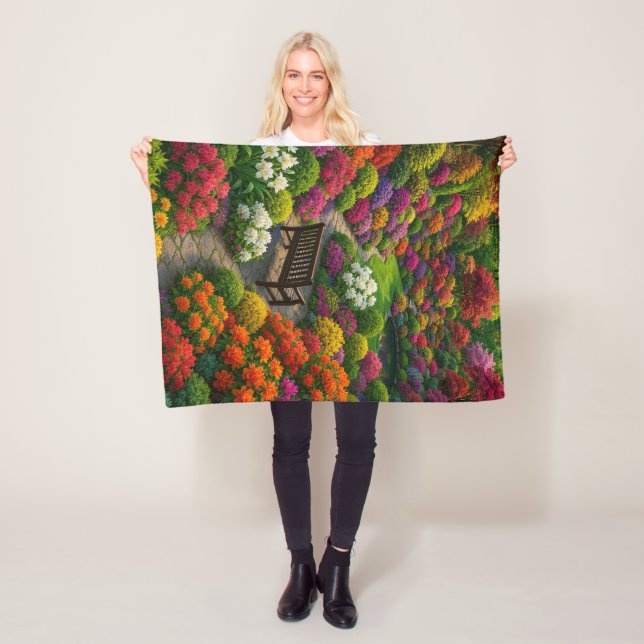 Cobertor De Velo jardim floral (In Situ)