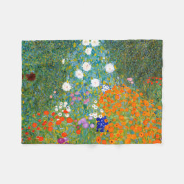 Cobertor De Velo Jardim pelo vintage de Gustavo Klimt floral