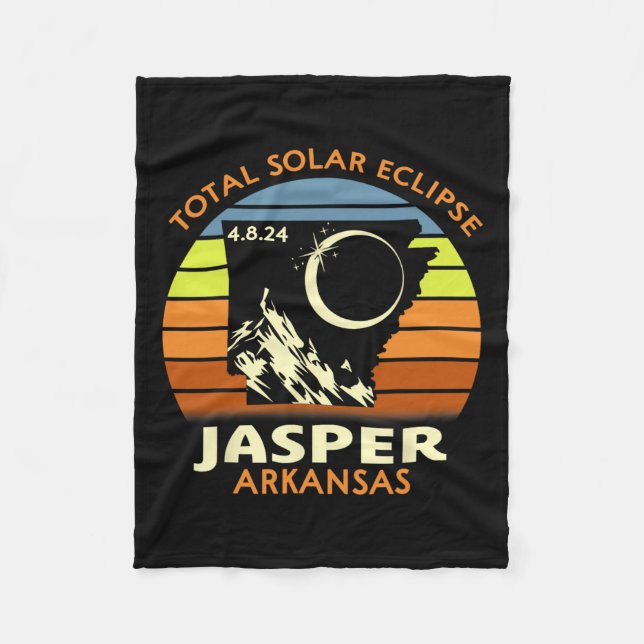 Cobertor De Velo Jasper Arkansas Total Eclipse Solar 2024 (Frente)