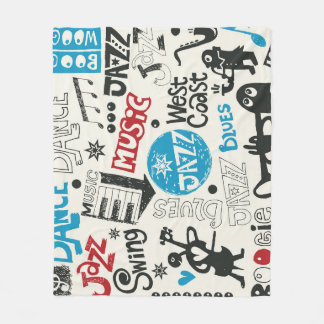 Cobertor De Velo Jazz Doodle: Mistura Eclética de Música
