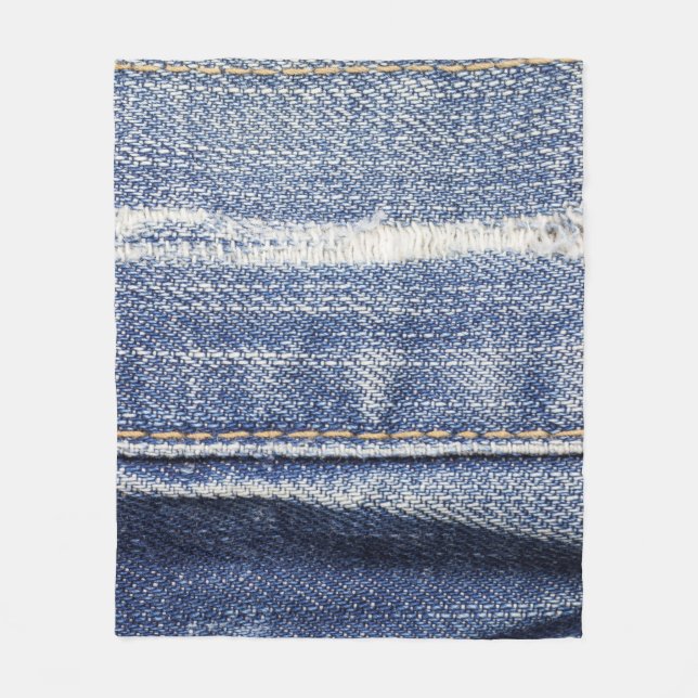 Cobertor De Velo Jeans fundo de textura. (Frente)