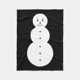 Cobertor De Velo Jeezy Snowman - Hiphop Angry Snowman Jeezy Christm