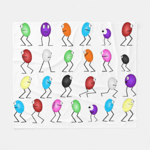 Cobertor De Velo Jelly Beans Fleece Blanket