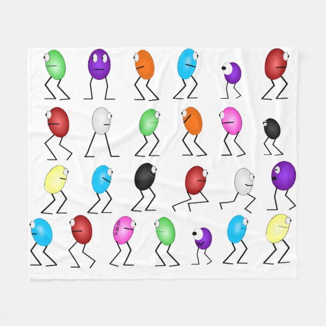 Cobertor De Velo Jelly Beans Fleece Blanket (Frente (Horizontal))