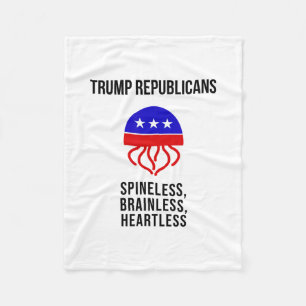 Cobertor De Velo Jellyfish Republicano Trump – Sátira Política Sem
