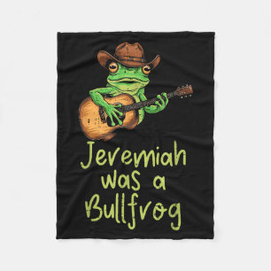 Cobertor De Velo Jeremiah da Gaita de Sapo Era um Sapo Tolo Dizia H