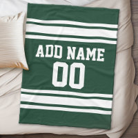 Jersey Personalizada dos Esportes Verdes e Brancos
