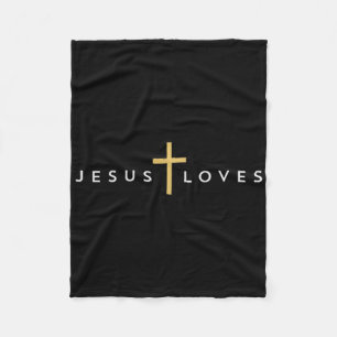 Cobertor De Velo Jesus ama a fé cristã fina que Jesus ama
