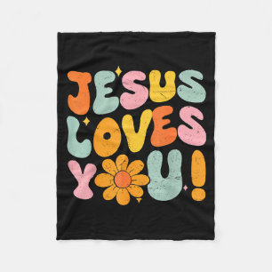 Cobertor De Velo Jesus Ama Você Cristã Garota Adolescente Deus Irmã