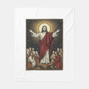 Cobertor De Velo Jesus Antigo Glória Radiante Gravação Cristã De