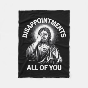 Cobertor De Velo Jesus Cristo Desapontou Todos Vocês Engraçados Chr