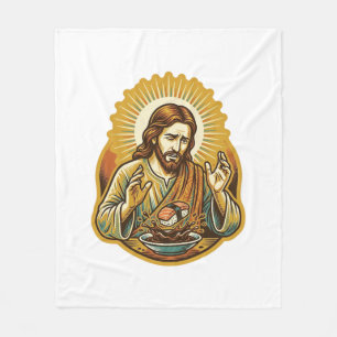 Cobertor De Velo Jesus Derrubou Sushi No Salpico De Molho De Soja H