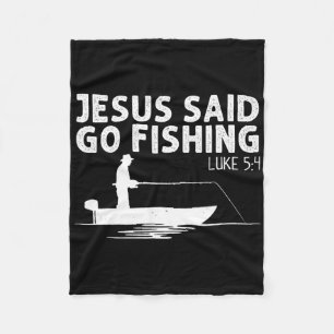 Cobertor De Velo Jesus Disse Vá Pescar Cristo Cristão Pescador F