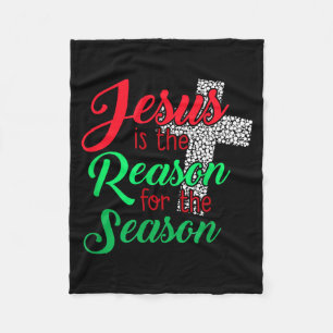 Cobertor De Velo Jesus É a Razão da Temporada Natal Cristão