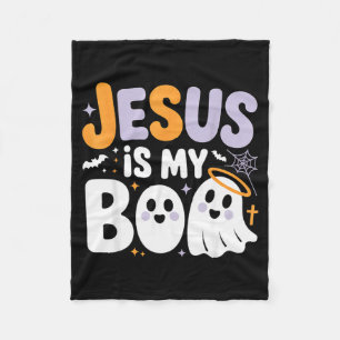 Cobertor De Velo Jesus É Meu Boo Fofo Halloween Cristão Fantasma Di