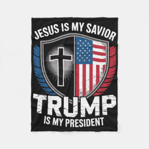 Cobertor De Velo Jesus É Meu Salvador Trump É Meu Presidente Pro-tr