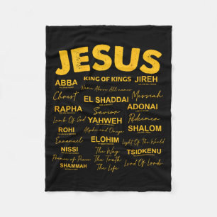 Cobertor De Velo Jesus É Rei Nomes de Deus Hebraico Jesus Cristão