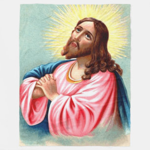Cobertor De Velo JESUS em PRAYER