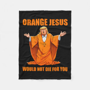 Cobertor De Velo Jesus Funny Trump 2