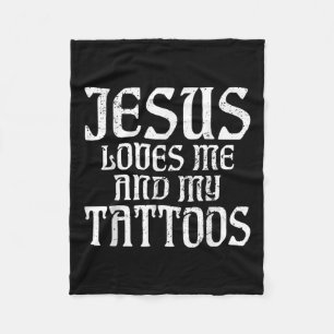 Cobertor De Velo Jesus Me Ama E Minha Tatuagem Tatuagem Tatuagem