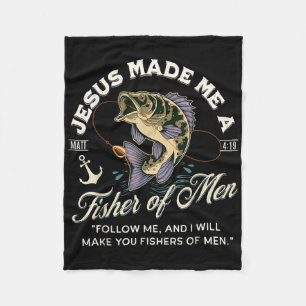 Cobertor De Velo Jesus Me Fez Um Fisher De Homens Engraçado Peixe C