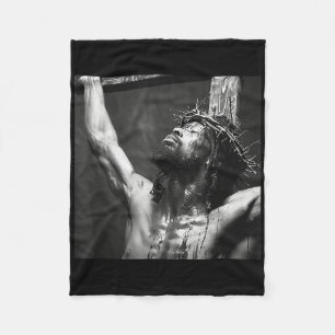 Cobertor De Velo Jesus Negro, Cristianismo, Igreja, Cristo, Jesus 0