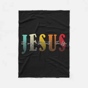 Cobertor De Velo Jesus O Caminho A Verdade A Vida Fé Cristã