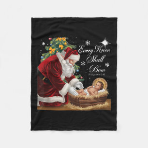 Cobertor De Velo Jesus Papai noel Natal Natal Natal Todos os Knee S