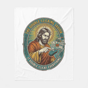 Cobertor De Velo Jesus Quebrou o Mouse com Duplo Clique TI Tecnolog