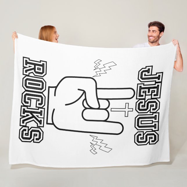 Cobertor De Velo Jesus Rocks Festival Bíblico W/B (In Situ)