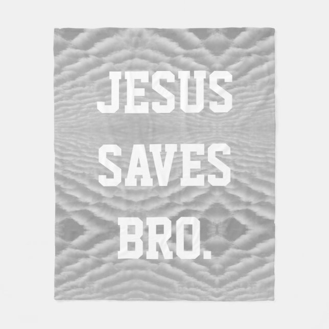 Cobertor De Velo Jesus Salva Irmão. (Frente)