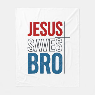 Cobertor De Velo Jesus Salva Irmão Tipografia Cristã Camiseta Desig