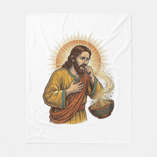 Cobertor De Velo Jesus Sufocando Migalha de Chip de Tortilha Seca H