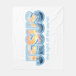 Cobertor De Velo Jesus Sunrise