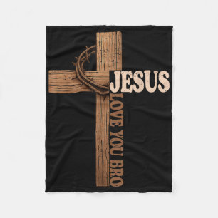 Cobertor De Velo Jesus Te Ama Irmão Cruzar A Fé Cristã Deus