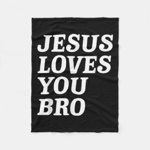 Cobertor De Velo Jesus Te Ama, Irmão, Fé Cristã Engraçada V