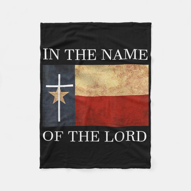 Cobertor De Velo Jesus Texas Christian  (Frente)