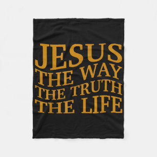 Cobertor De Velo Jesus The Way-true life Christian Toddler Deus Bro