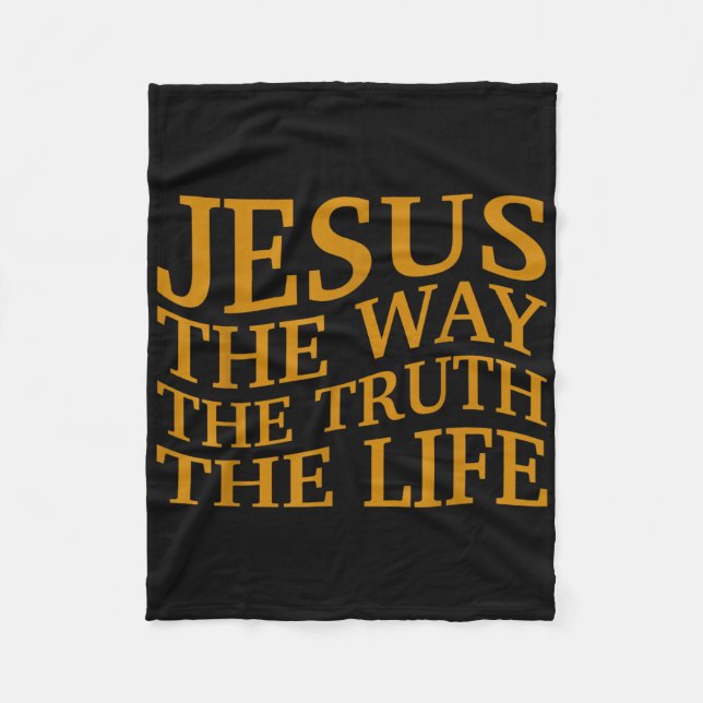 Cobertor De Velo Jesus The Way-true life Christian Toddler Deus Bro (Frente)