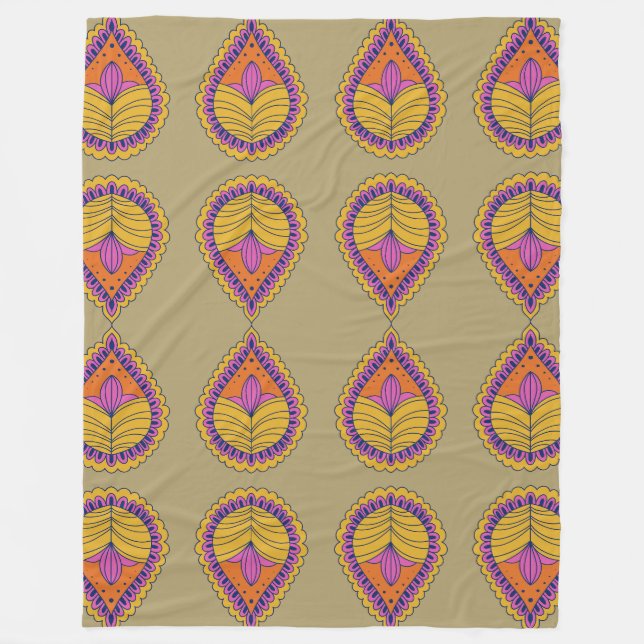 Cobertor De Velo Jeweled Marroquino Motif (Frente)