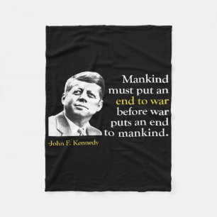 Cobertor De Velo Jfk John F Kennedy Presidente Fim da Citação da Gu