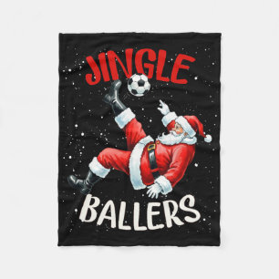 Cobertor De Velo Jingle Llers Papai Noel engraçado Futebol Natal Fu